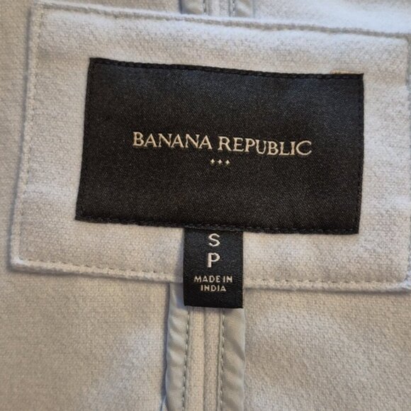 Banana Republic Davenport Blue Women's Shawl Collar Cape Coat - S - Picture 7 of 9